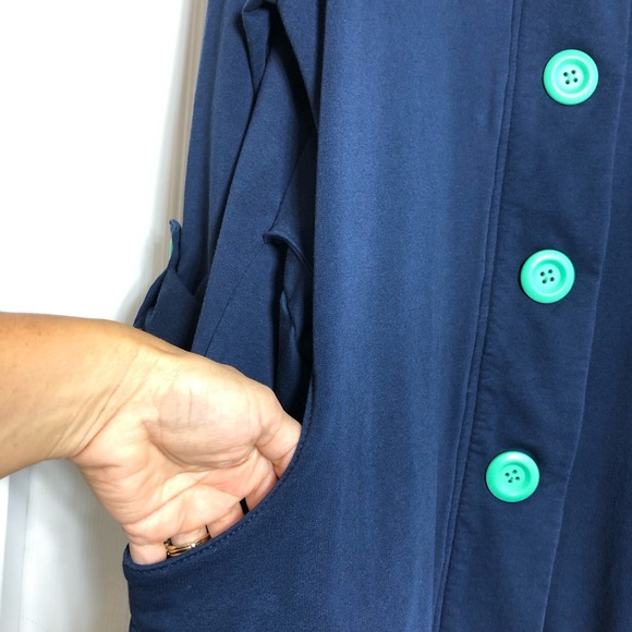 Matilda Jane A Million Little Things Cotton Blend Pockets Zipper Button Jacket L - Picture 5 of 16